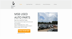Desktop Screenshot of msbautoparts.com