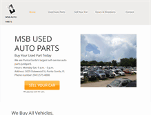 Tablet Screenshot of msbautoparts.com
